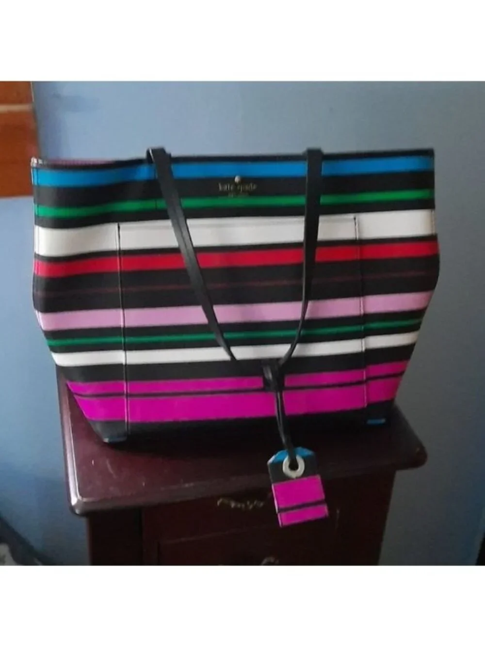 Kate Spade Small Harding Street Riley Striped Tote